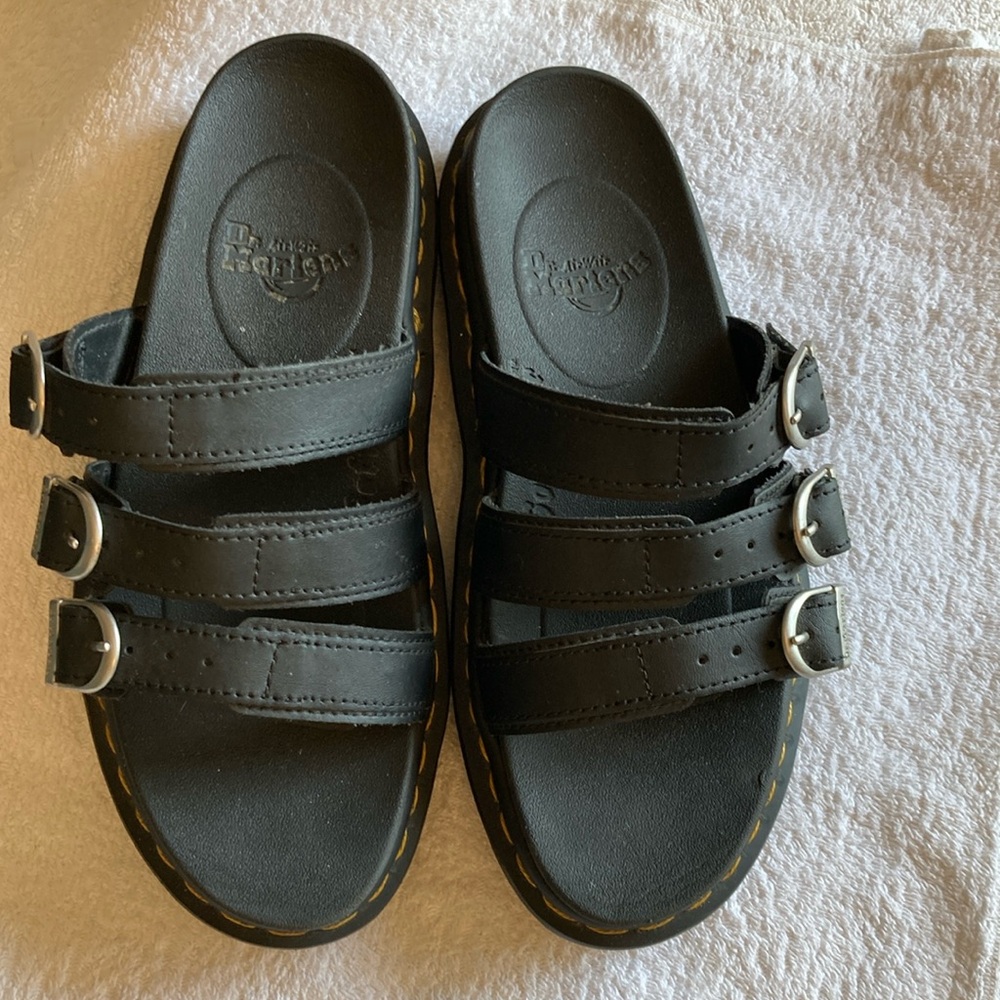 Dr. Martens Black “Blaire Slide” Sandals 7 - Picture 3 of 13